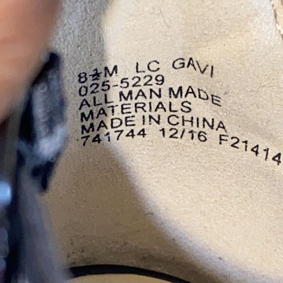 NEW Liz Claiborne 'Gavi' Cognac lack Strap 4" Stacked Heels/Sandals Open Toe 8.5 - Picture 13 of 13